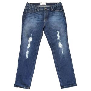 KanCan Jeans Womens Size 11 Blue Distressed Stretch KC1490 Measures‎ 32x27